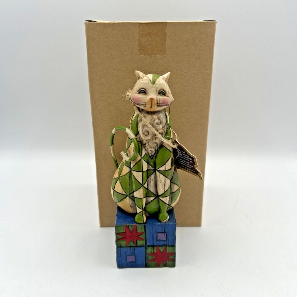 VTG Jim Shore Felicity Cat Figurine 114423 SIGNED by Artist Box Tag Complete MIB